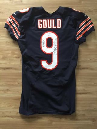 Rare Robbie Gould Chicago Bears Game Jersey 2015 Psa/dna Worn 49ers