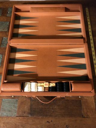 Vintage Geoffrey Parker Backgammon Set