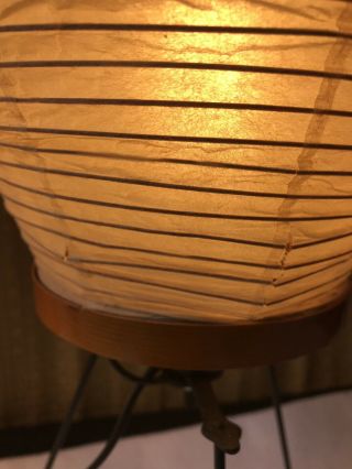 Vintage (60’s) Isamu Noguchi AKARI 4a Table Lamp,  Complete.  FROM DEALER’S ESTATE 11