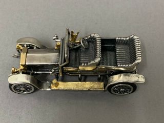 ANTIQUE ENGLISH MINIATURE STERLING SILVER 925 ARTICULATED CAR MODEL ROLLS ROYCE. 7