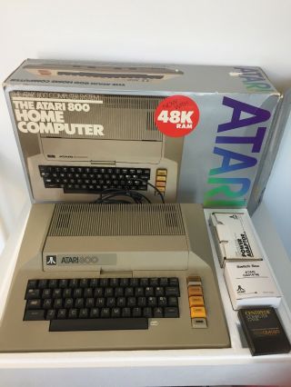 Vintage Atari 800 Home Video Game Computer System - Complete And.
