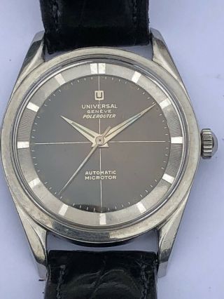 Vintage Universal Geneve Polerouter Watch Automatic 1950s