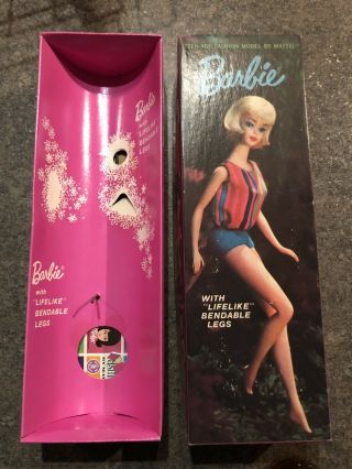 1964 Vintage Barbie BEND LEG AMERICAN GIRL With Correct Box Complete 2