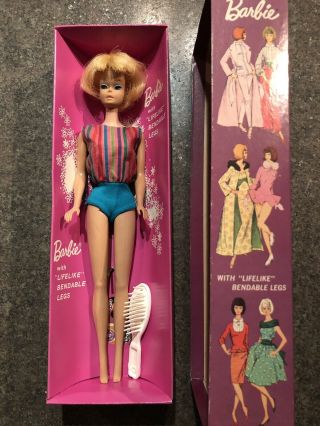 1964 Vintage Barbie BEND LEG AMERICAN GIRL With Correct Box Complete 4