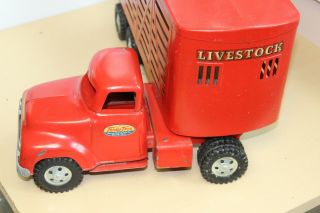 1956 Vintage Tonka Livestock Semi Truck 4