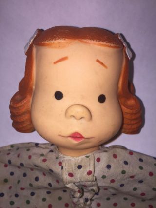 RARE Vintage 1950 ' s Hand - Puppet DENNIS THE MENACE Margaret 1958 Rubber Doll Head 3