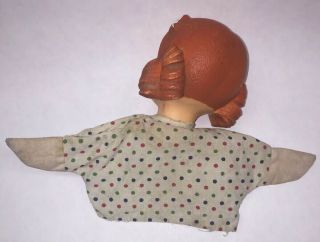 RARE Vintage 1950 ' s Hand - Puppet DENNIS THE MENACE Margaret 1958 Rubber Doll Head 4