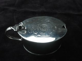 1796 Fine Large Georgian George 111 Silver Mustard Pot,  Armorial And Motto