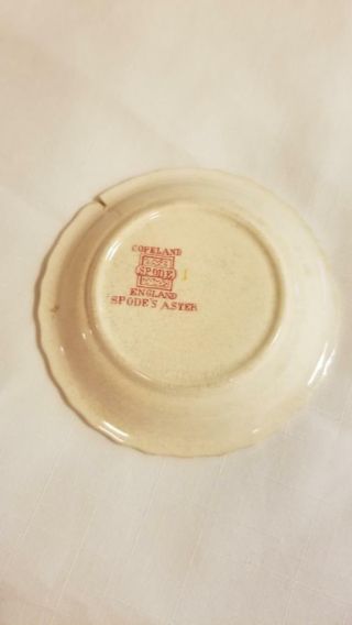Vintage 1920 ' s English Copeland Spode Red Aster Gadroon Butter Pat 2