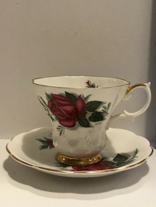 Royal Albert Sweetheart Roses “patricia” Bone China Footed Tea Cup England