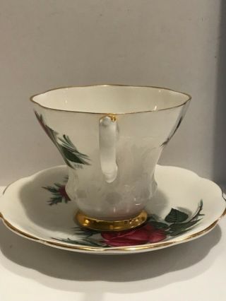 Royal Albert Sweetheart Roses “Patricia” Bone China Footed Tea Cup England 4