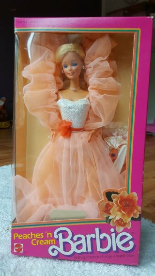 Vintage Collectible 1984 Peaches And Cream Barbie Doll 7926 Mattel