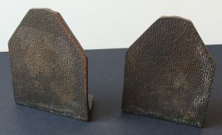 1920 ' s/1930 ' s Vintage Antique Football Bookends Metal Very Heavy 4 lbs 2