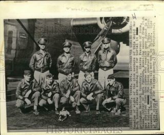 1944 Press Photo World War Ii B - 24 Bomber Crew - Hcw08225