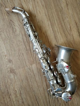 Conn Vintage Curved Soprano Saxophone Playing Silver Plated