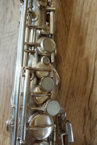 Conn Vintage Curved Soprano Saxophone playing silver plated 4
