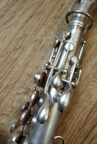 Conn Vintage Curved Soprano Saxophone playing silver plated 7