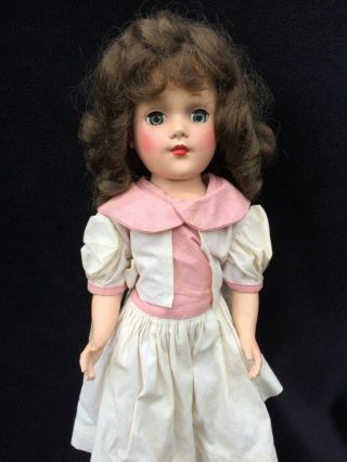 Gorgeous 1940s - 50s Vintage Hard Plastic Signed Mary Hoyer Brunette Doll 14 " Wow
