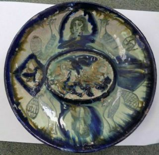 Iznik Persian Armenian Palestinian Middle Eastern Pottery Dish