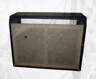 Vintage Silverface Fender Twin Reverb 2x12 2 12 Cabinet Cab & Grill Only Awesome