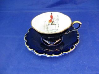 Vintage Demi - Tasse Cup And Saucer By Wien - Echo Cobalt