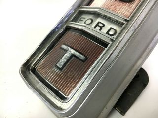 Vintage Ford OEM 1971 Torino GT Front Center Ornament Grill Emblem D10B - 8216 - C 3