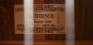 Alvarez Yairi DY77 Acoustic Guitar w/Case 1974 Rare 4