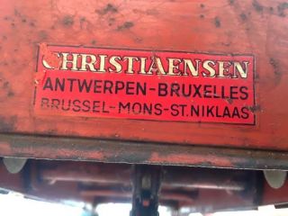 Very Rare Vintage Christiaensen Belgium Nordest Mobilgrue Pedal Car Pedal Crane 3