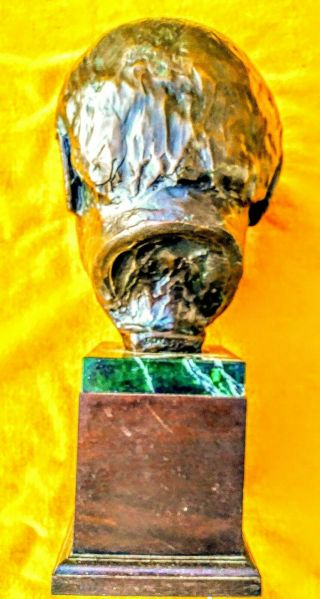 Very Rare Lawrence Ludtke Bronze Bust of Sir Winston S.  Churchill 6 of 150 4