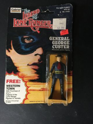 Gabriel 1980 Legend Of The Lone Ranger General Custer Figure In Package