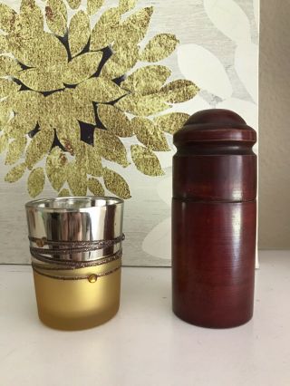 Vintage Red Treen Ware Jar With Lid Found In Brimfield Ma