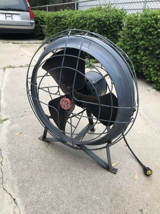 Vintage General Electric Air Circulator Floor Fan 1939 Art Deco Great