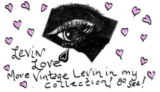 RARE Vintage ED LEVIN Solid 14K Gold & Onyx Handmade Earrings Designer Signed 6