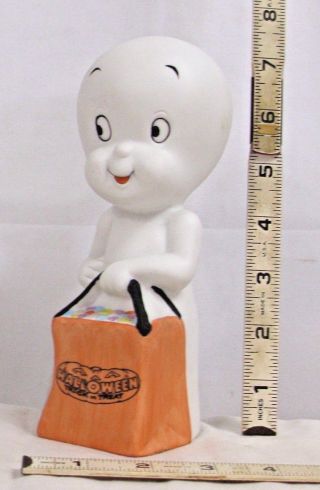 Casper The Ghost Halloween Bisque Porcelain Figurine Cute