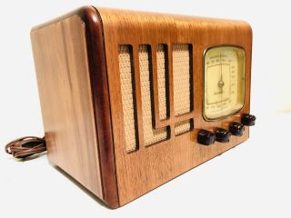 ANTIQUE OLD 1938 WESTINGHOUSE WR - 222 SUPERHETERODYNE ART DECO TUBE VINTAGE RADIO 3