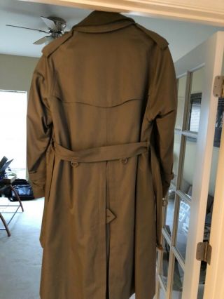 Burberry Vintage Trench Olive Green with Wool Liner,  Rare Expressly For Barney’s 5