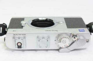 RARE [Unused Top Mint] ZEISS IKON SW 35mm Rangefinder Film Camera Silver 1299 3
