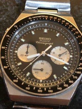 Vintage Seiko Chronometer 7a28 - 7039 Speedmaster