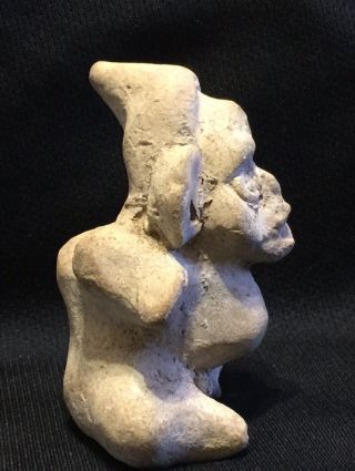 Pre - Columbian Figure Seated Figural Effigy Fertility Deity Statue Pregnant