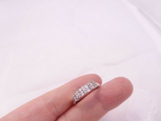 Ring,  3/4ct Baguette Round Cut Diamond 18ct Gold Cluster Ring 18k 750