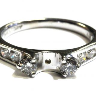 14k white gold.  50ct diamond semi mount engagement ring 3.  8g vintage estate 2