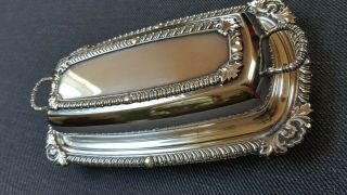 Sterling Silver Covered Butter Dish with Glass Insert 280 Grams of Sterling 2