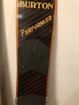 Burton Performer Snowboard 85 Black rare vintage wooden snowboard 3