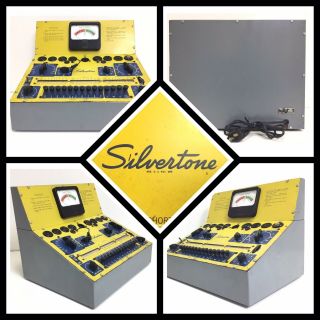 Vintage Antique Silvertone Sylvania Sears In - Store Tube Tester 137 Checker