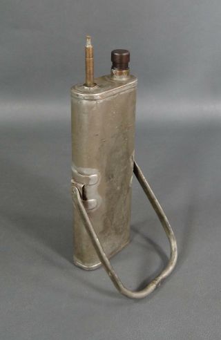 WWII German Army Soldier ' s MG Browning Machine Gun Tin Oil Can Oiler Container 2