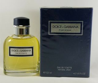 Vintage Dolce & Gabbana Pour Homme Edt 125ml Spray,  Made In Italy " Old Formula "