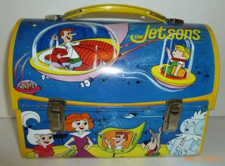 1963 Vintage Jetsons Metal Dome Lunch Box - -