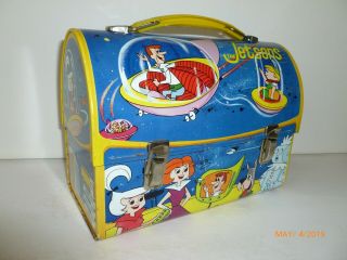 1963 Vintage JETSONS metal DOME LUNCH BOX - - 2