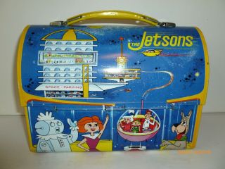 1963 Vintage JETSONS metal DOME LUNCH BOX - - 3