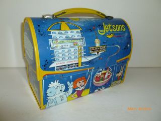 1963 Vintage JETSONS metal DOME LUNCH BOX - - 4